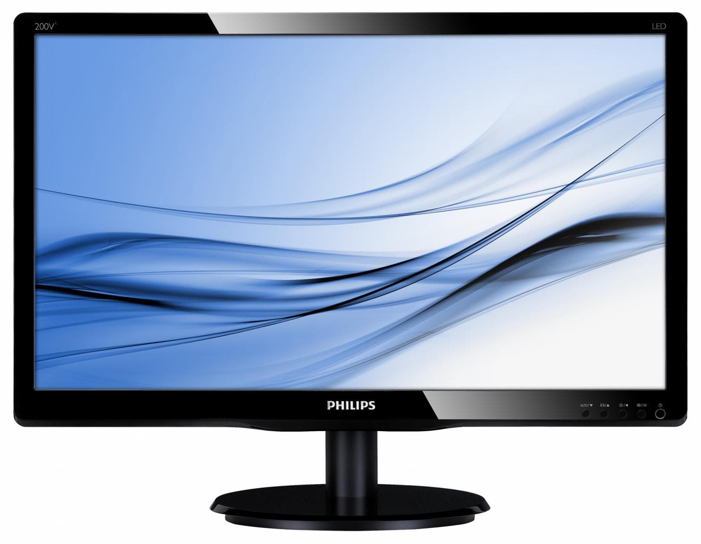 MONITOR PHILIPS 19.5", home, office, TN, HD+ (1600 x 900), Wide, 200 cd/mp, 5 ms, VGA, DVI, "200V4LAB2/00" — miniatură