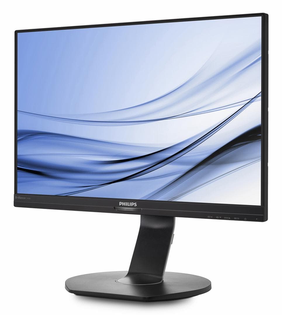 MONITOR PHILIPS 24.1", home, office, IPS, Full HD+ (WUXGA) (1920 x 1200), Wide, 300 cd/mp, 5 ms, VGA, HDMI, DisplayPort, "240B7QPJEB/00" — miniatură