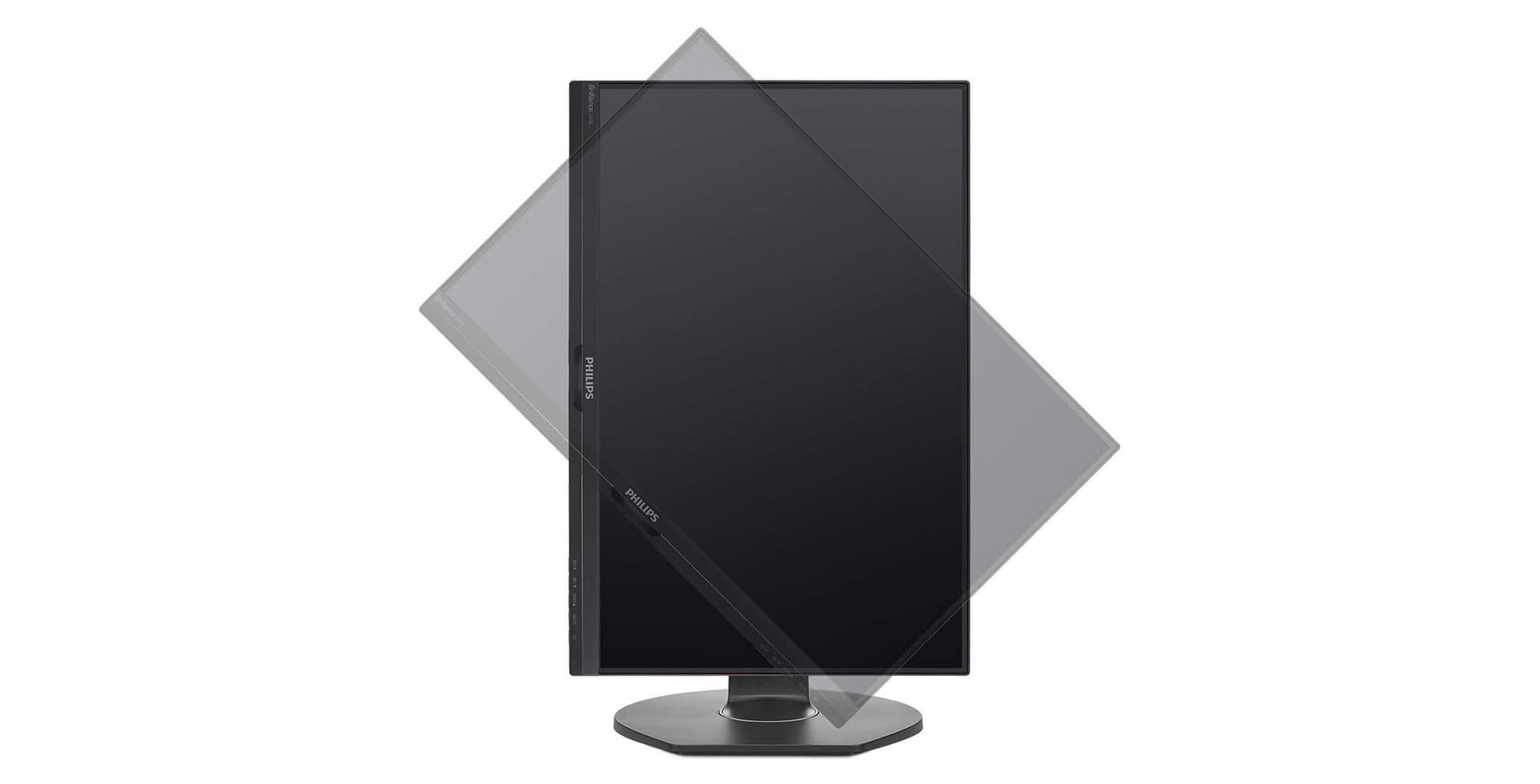 MONITOR PHILIPS 23.8", home, office, IPS, Full HD (1920 x 1080), Wide, 250 cd/mp, 5 ms, VGA, DVI, HDMI, DisplayPort, "241B7QGJEB/00" — miniatură