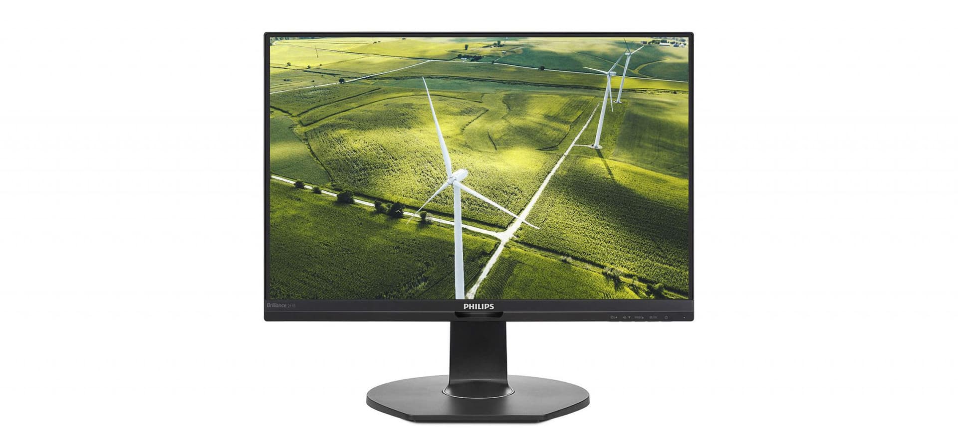 MONITOR PHILIPS 23.8", home, office, IPS, Full HD (1920 x 1080), Wide, 250 cd/mp, 5 ms, VGA, DVI, HDMI, DisplayPort, "241B7QGJEB/00" — miniatură