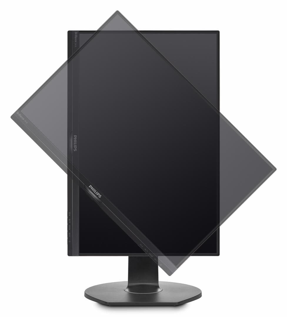 MONITOR PHILIPS 23.8", home, office, IPS, Full HD (1920 x 1080), Wide, 250 cd/mp, 5 ms, VGA, HDMI, DisplayPort, "241B7QPJEB/00" — miniatură