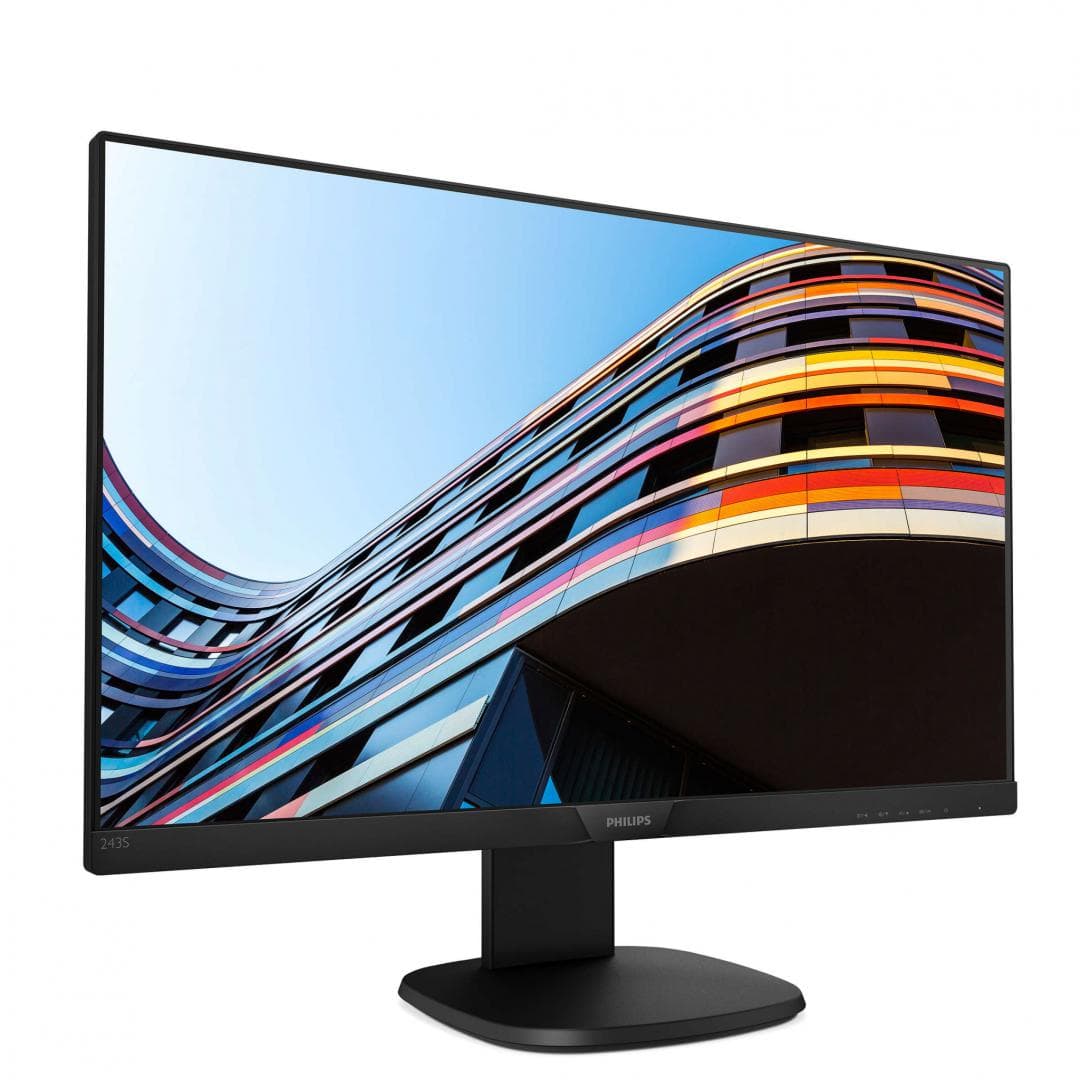 MONITOR PHILIPS 23.8", home, office, IPS, Full HD (1920 x 1080), Wide, 250 cd/mp, 5 ms, VGA, HDMI, DisplayPort, "243S7EJMB/00"
