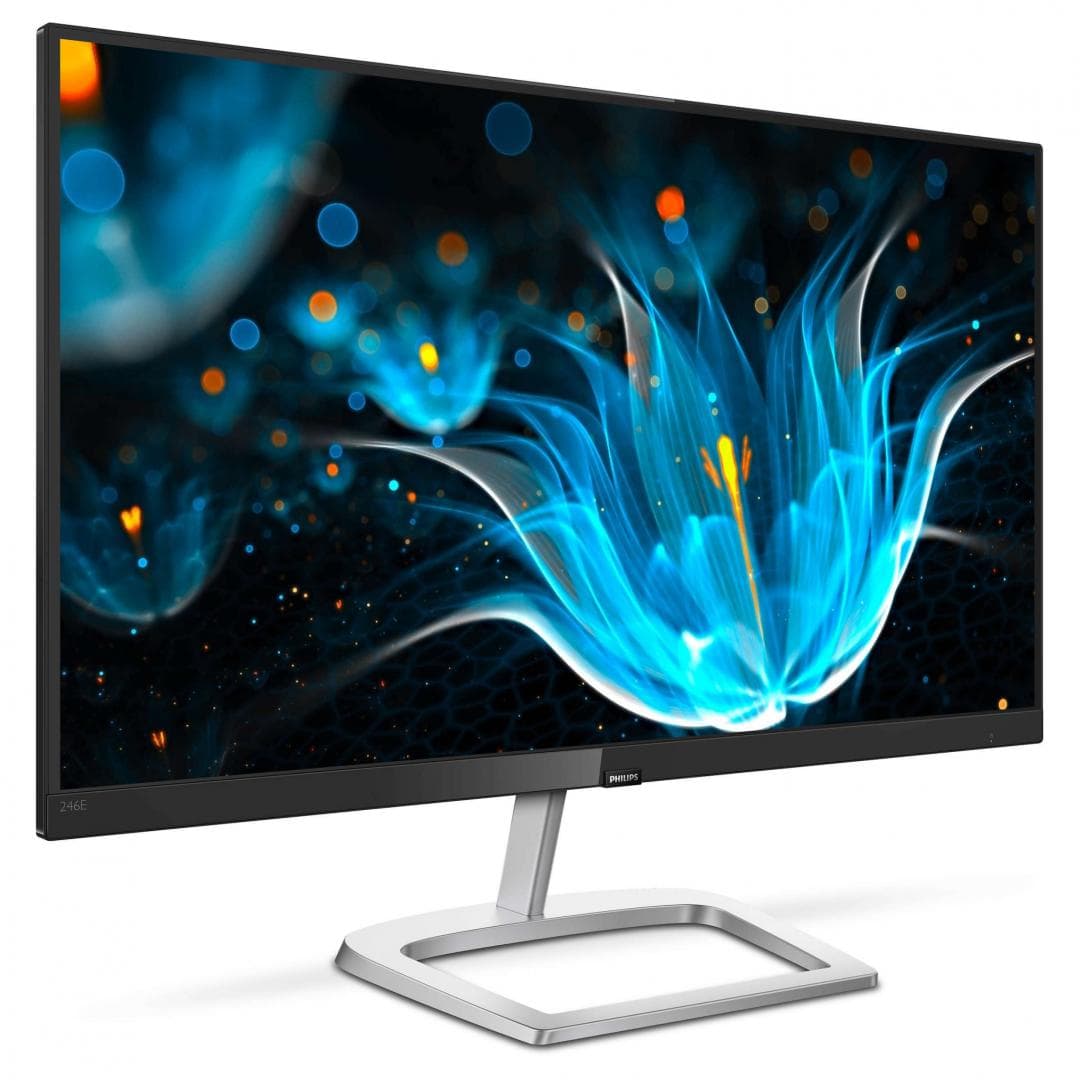 MONITOR PHILIPS 23.8", home, office, IPS, Full HD (1920 x 1080), Wide, 250 cd/mp, 5 ms, VGA, DVI, HDMI, "246E9QDSB/00" — miniatură