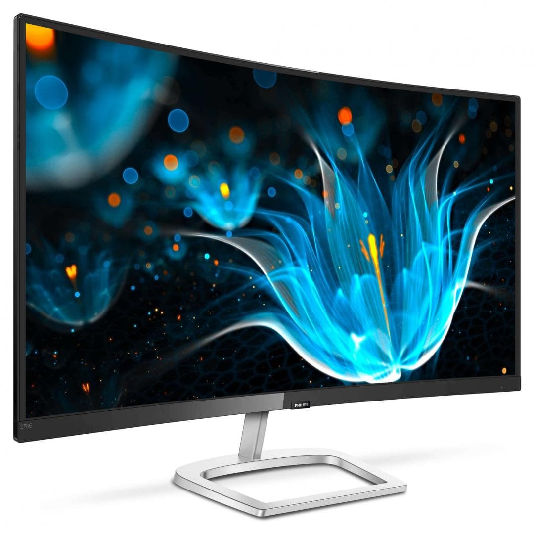 MONITOR PHILIPS 27", home, office, VA, Full HD (1920 x 1080), Wide, curbat, 250 cd/mp, 4 ms, VGA, HDMI, DisplayPort, "278E9QJAB/00"