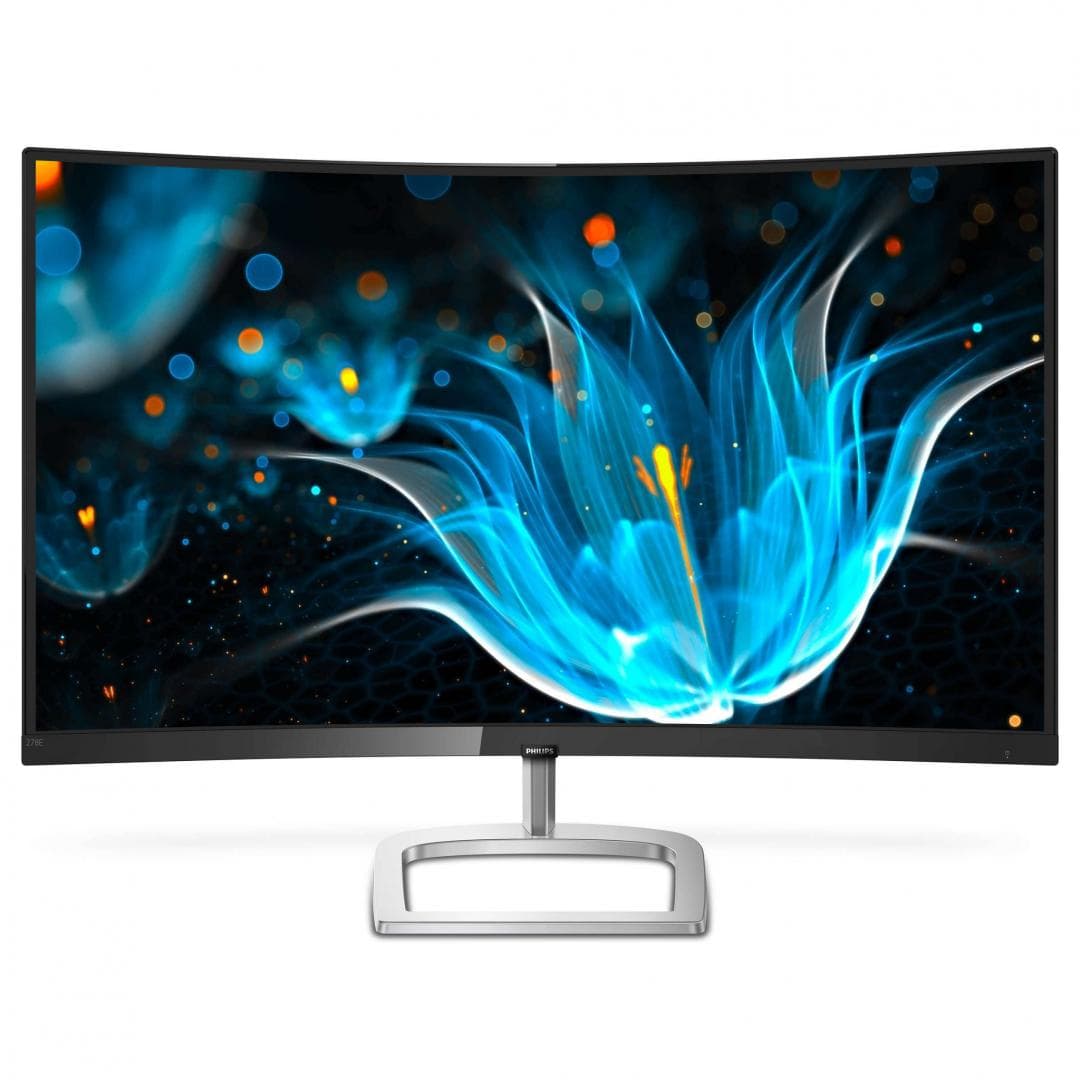 MONITOR PHILIPS 27", home, office, VA, Full HD (1920 x 1080), Wide, curbat, 250 cd/mp, 4 ms, VGA, HDMI, DisplayPort, "278E9QJAB/00" — miniatură