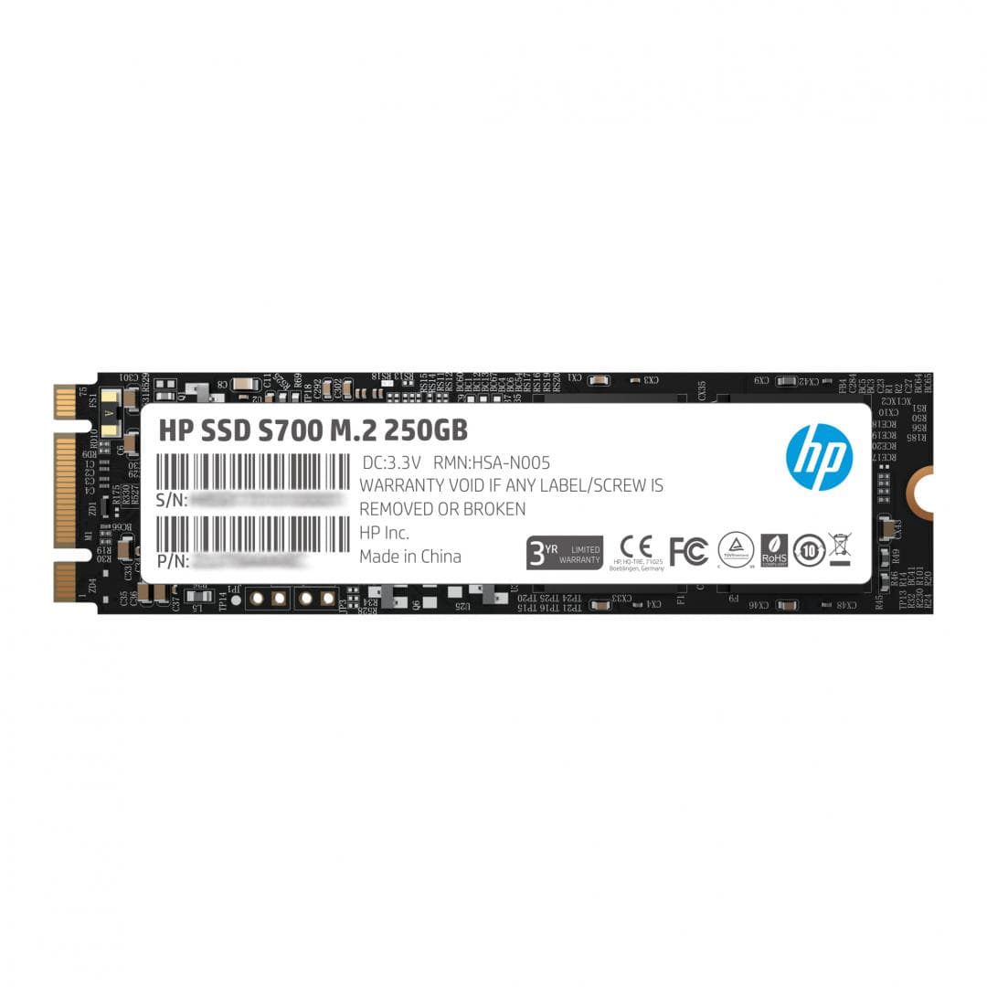SSD HP, S700, 250 GB, M.2, S-ATA 3, 3D TLC Nand, R/W: 560/512 MB/s, "2LU79AA#ABB" — miniatură