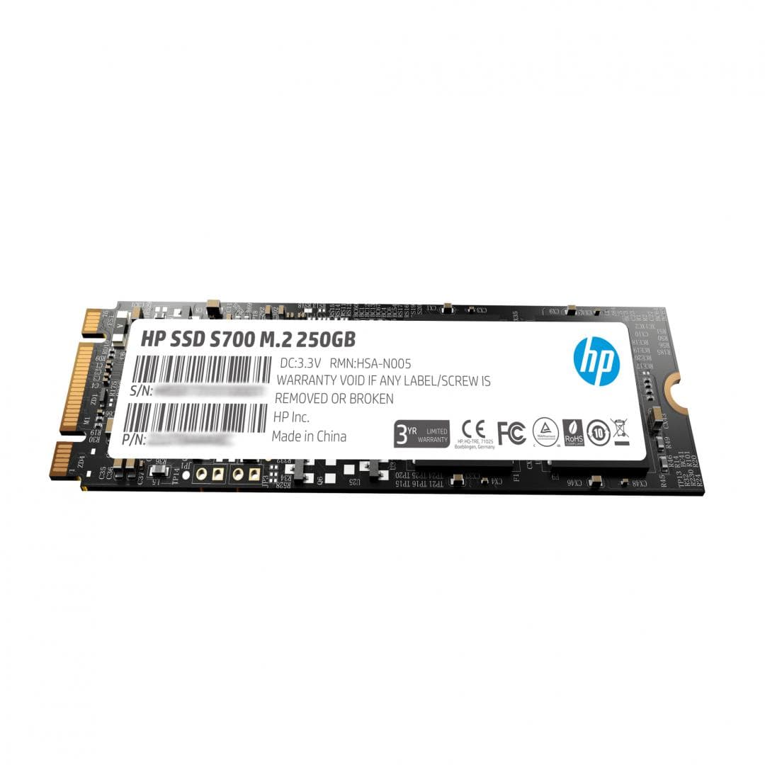 SSD HP, S700, 250 GB, M.2, S-ATA 3, 3D TLC Nand, R/W: 560/512 MB/s, "2LU79AA#ABB"