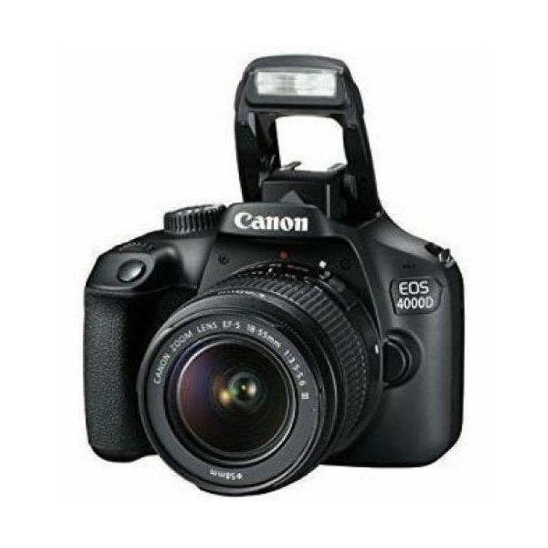 Camera foto CANON kit EOS-4000D+EF-S 18-55mm DCIII,18.7MP,2.7" TFT fixed DIGIC 4+,3 cadre/sec, ISO 100-6400,FullHD movies,30-1/4000 sec,9 pct de focus,WI-FI "3011C018AA" — miniatură