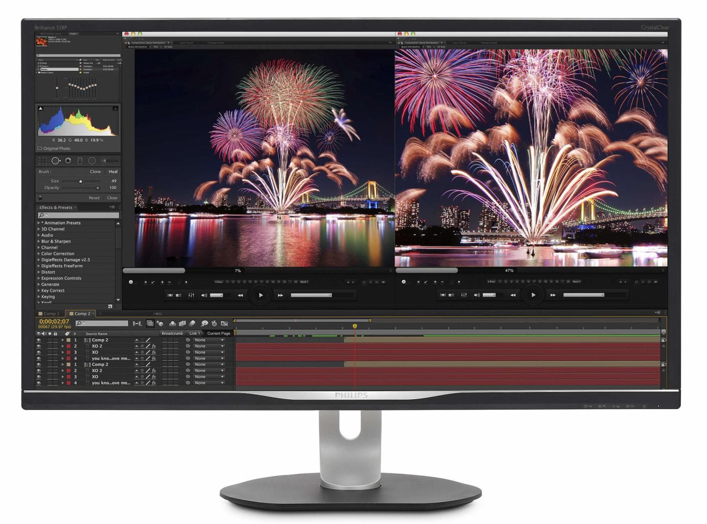 MONITOR PHILIPS 31.5", home, office, VA, 4K UHD (3840 x 2160), Wide, 600 cd/mp, 4 ms, HDMI x 2, DisplayPort, "328P6VUBREB/00" — miniatură