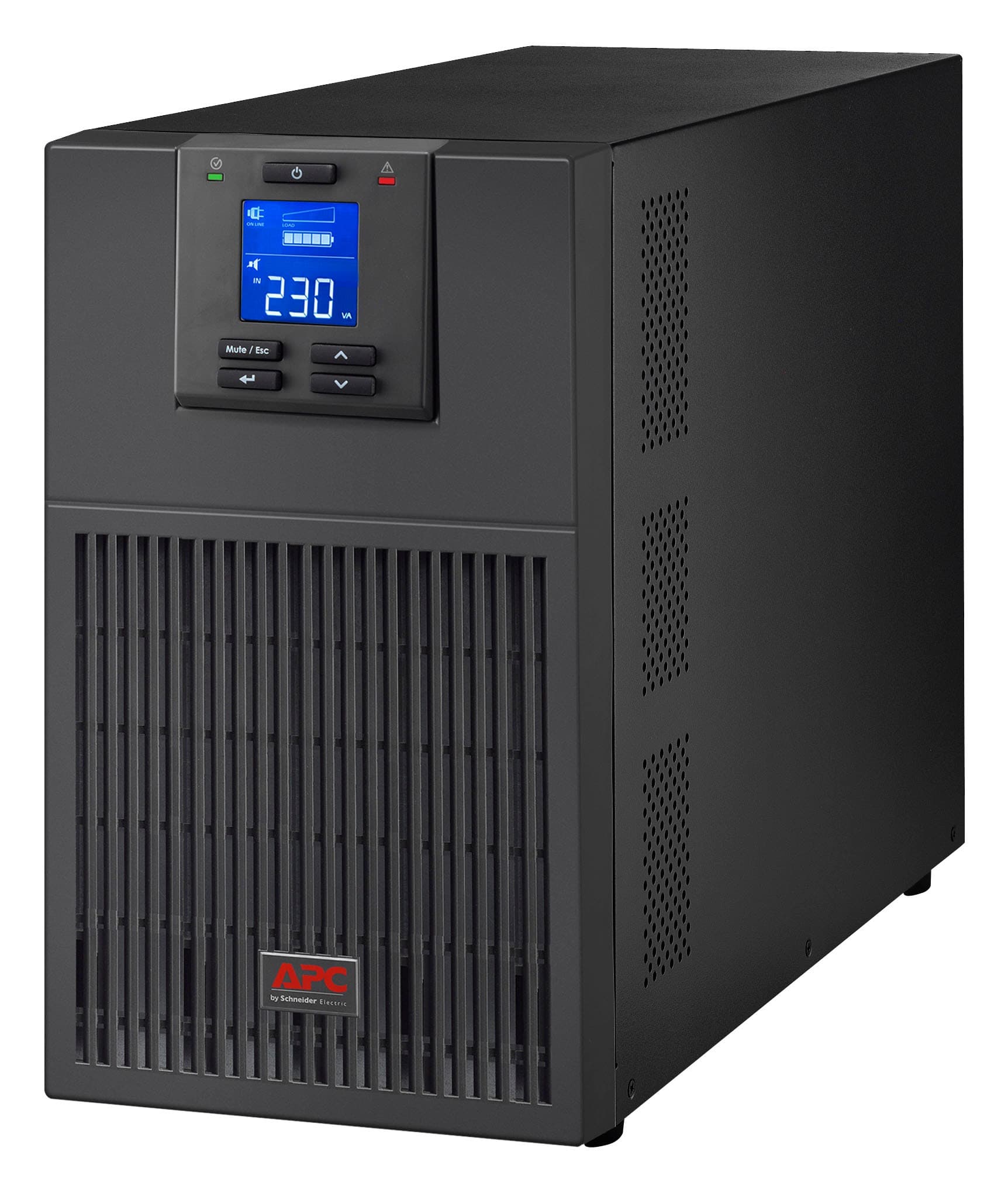UPS APC, "Smart-UPS RV", Online cu sinusoida pura, mini tower, 3000VA/2400W, AVR, IEC x 6, display LCD,"SRV3KI"