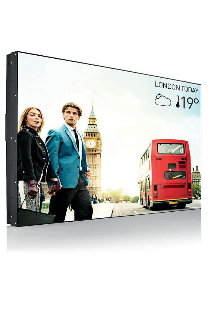 MONITOR PHILIPS - signage 55", video wall, afisaj indoor, IPS, Full HD (1920 x 1080), Wide, 700 cd/mp, 8 ms, VGA, DVI, HDMI x 2, DisplayPort, "55BDL1007X/00"