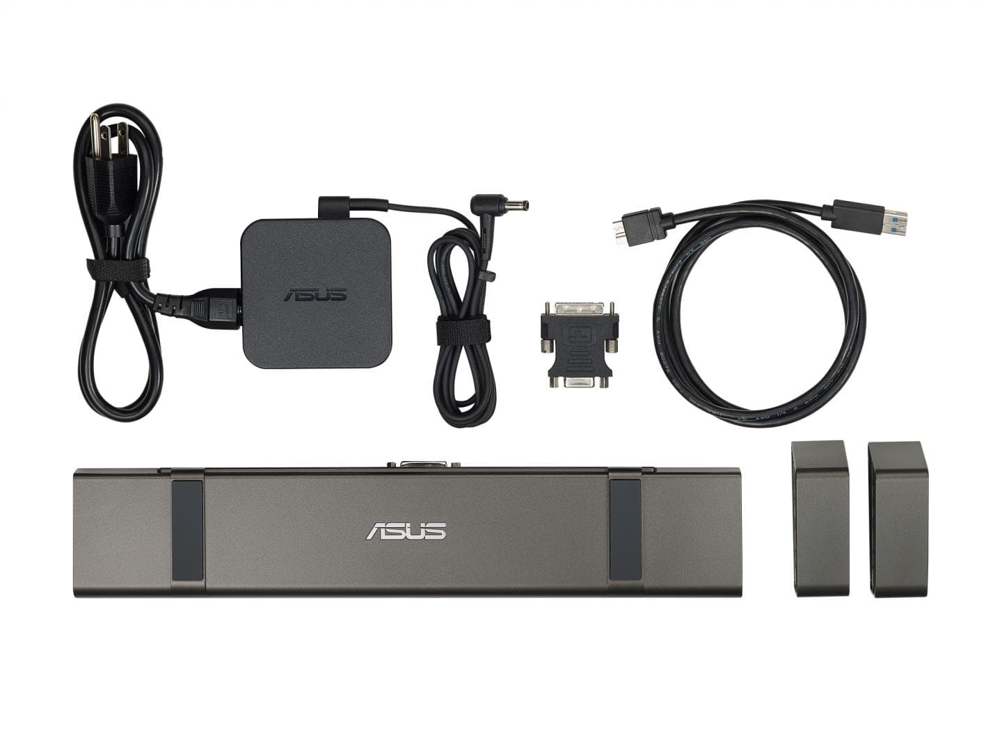DOCKING Station ASUS compatibil ASUS, conectare PC prin andocare la NB, USB 3.0 x 4, USB Type C x 1, RJ-45, negru, "90XB04AN-BDS000" — miniatură