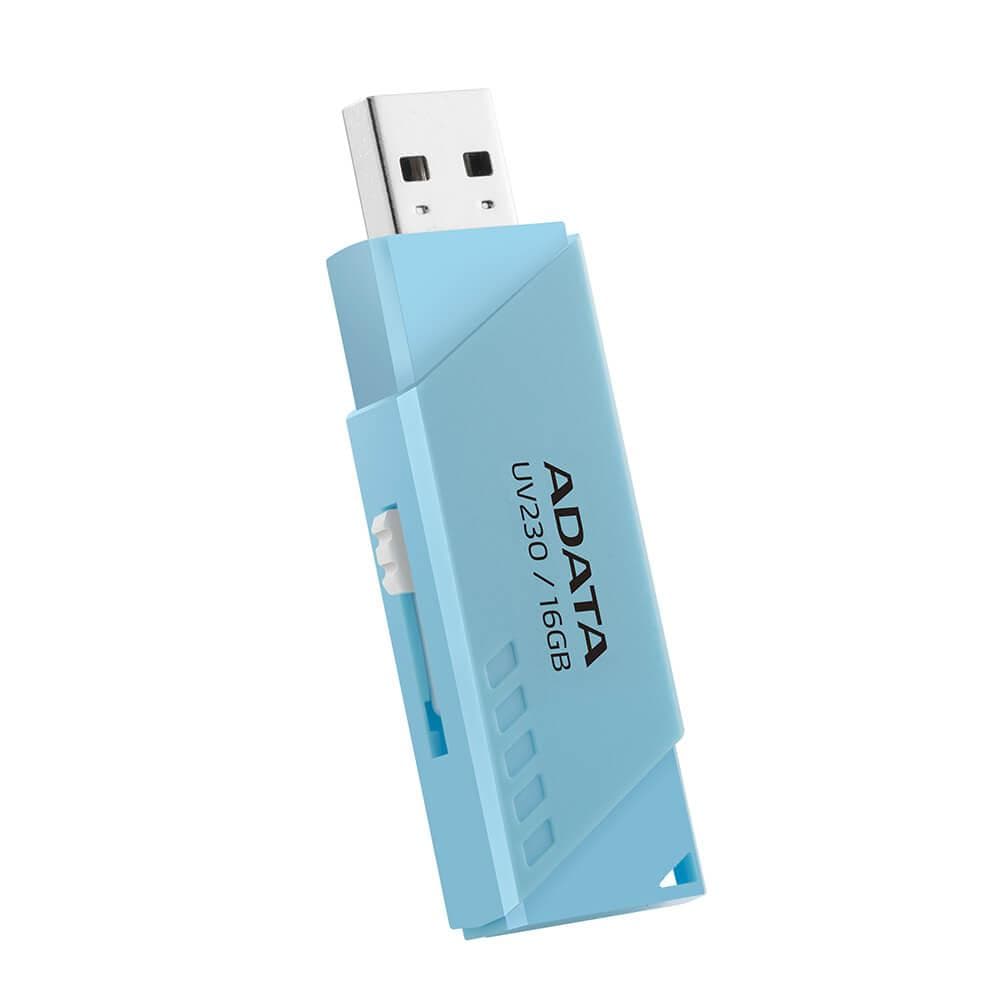 MEMORIE USB 2.0 ADATA 16 GB, retractabila, carcasa plastic, albastru, "AUV230-16G-RBL"