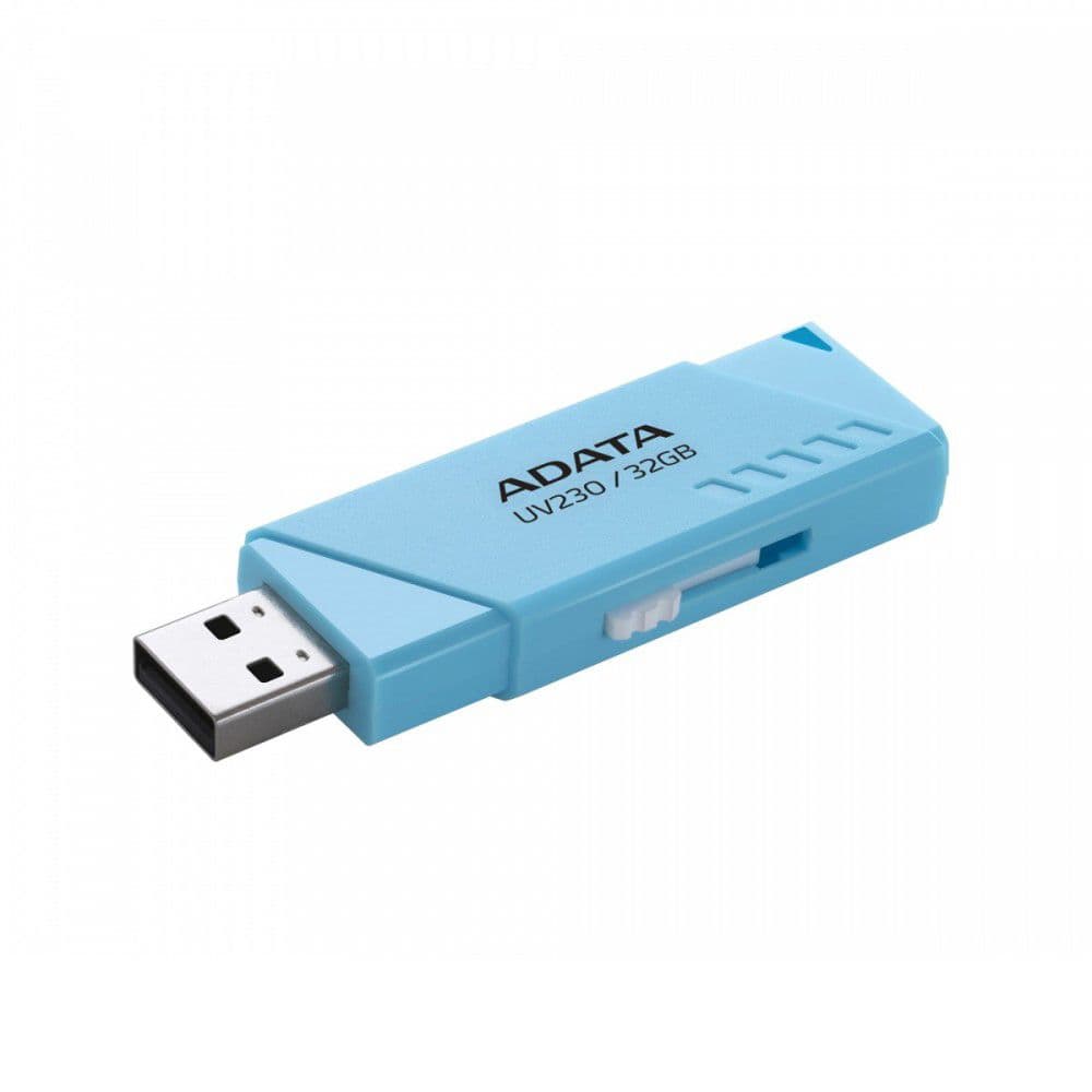 MEMORIE USB 2.0 ADATA 32 GB, retractabila, carcasa plastic, albastru, "AUV230-32G-RBL"