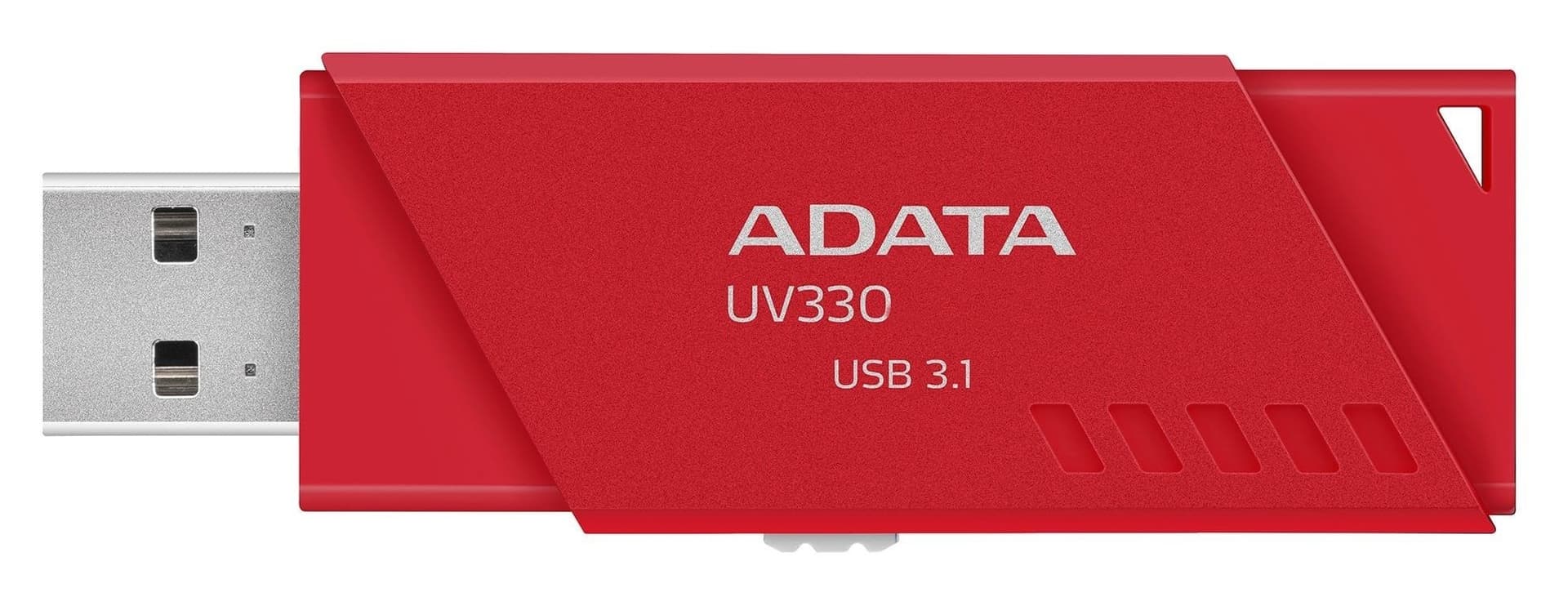 MEMORIE USB 3.2 ADATA 16 GB, retractabila, carcasa plastic, rosu, "AUV330-16G-RRD"