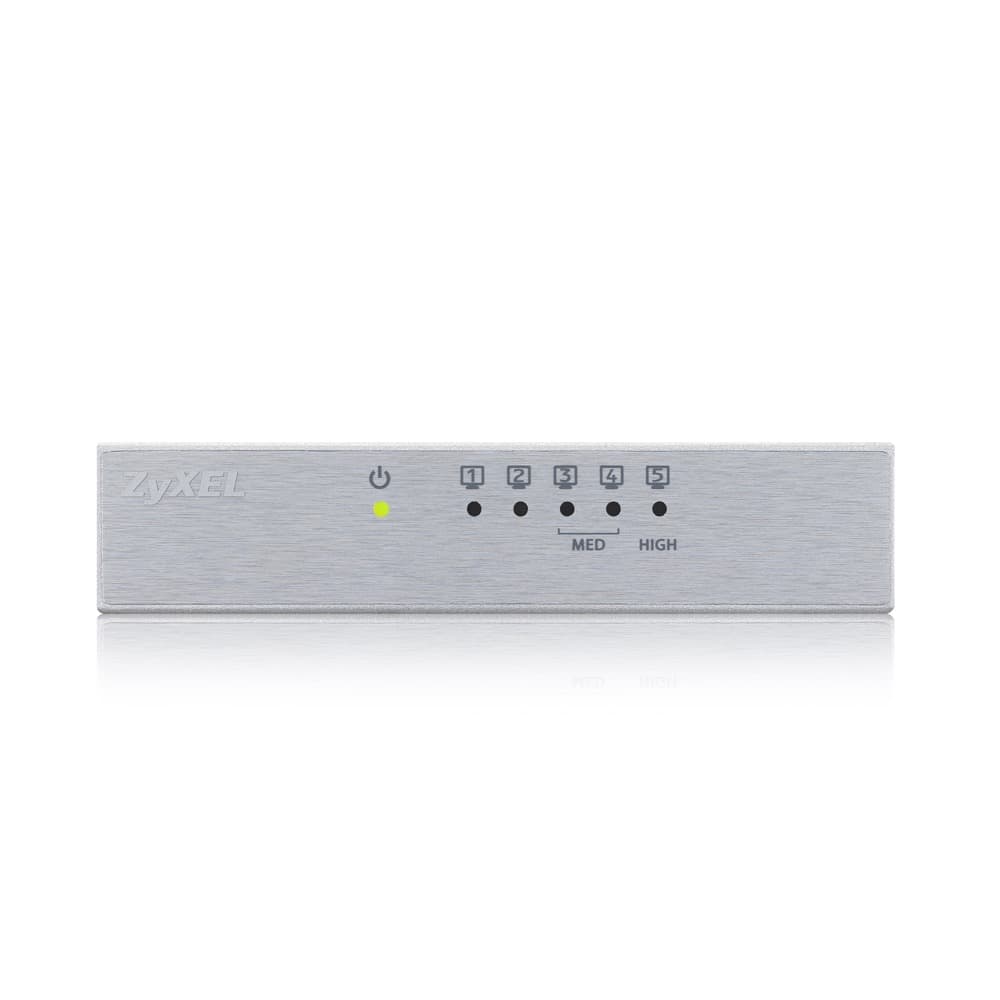 SWITCH ZYXEL, GS-105B V3, porturi Gigabit x 5, managed carcasa metalica, "GS-105BV3-EU0101F" — miniatură