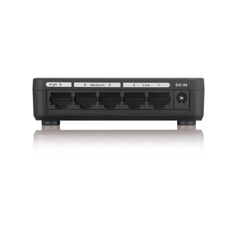 SWITCH ZYXEL, GS-105SV2, porturi Gigabit x 5, managed, carcasa plastic, "GS-105SV2-EU0101F" — miniatură