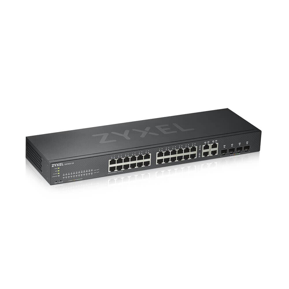 SWITCH ZYXEL, GS1920-24v2, porturi Gigabit x 24, SFP x 4, managed, rackabil, carcasa metalica, "GS1920-24V2-EU0101"