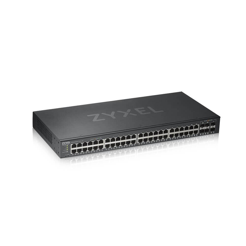 SWITCH ZYXEL, GS1920-48v2, porturi Gigabit x 48, SFP x 4, managed, rackabil, carcasa metalica, "GS1920-48V2-EU0101"