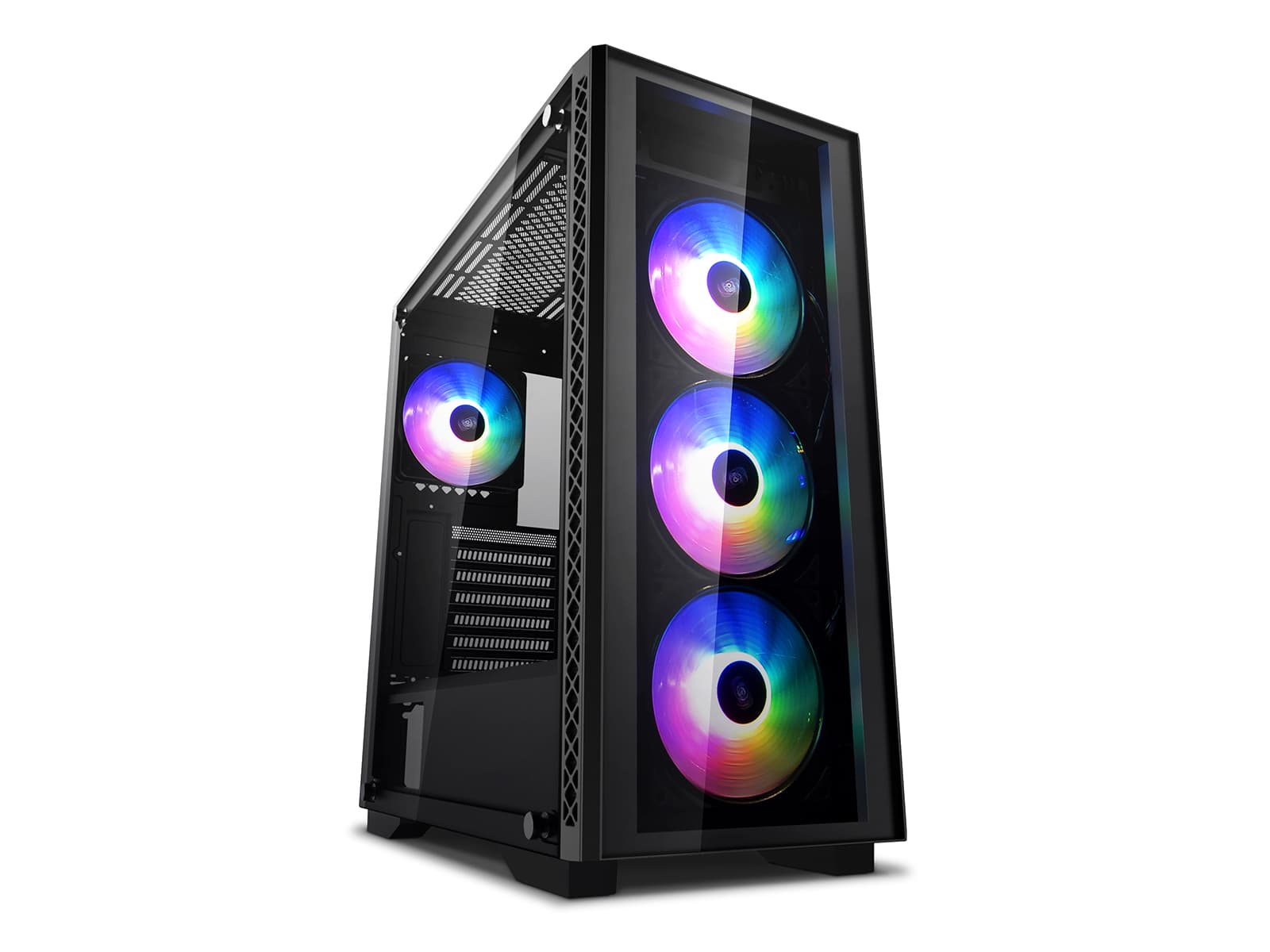 CARCASA DEEPCOOL MATREXX 50, Middle Tower E-ATX, fara sursa, sticla securizata, 1 x fan, USB 2.0 x 2, USB 3.0 x 1, Jack 3.5mm x 2, mesh, "DP-ATX-MATREXX50" — miniatură