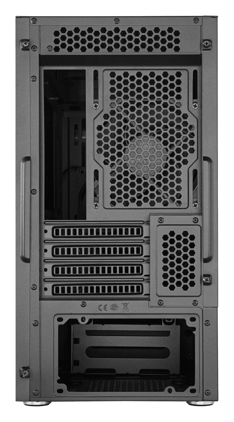 CARCASA Cooler Master, Mini Tower, mATX, "Silencio S400", fara sursa, sticla securizata, 2 x fan, USB 3.0 x 2, Jack 3.5mm x 1, card reader, mesh, "MCS-S400-KG5N-S00" — miniatură