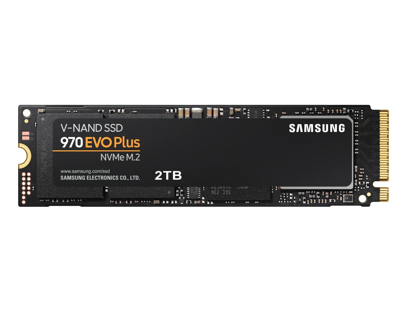 SSD SAMSUNG, 970 EVO Plus, 2 TB, M.2, PCIe Gen3.0 x4, V-Nand 3bit MLC, R/W: 3500/3300 MB/s, "MZ-V7S2T0BW"