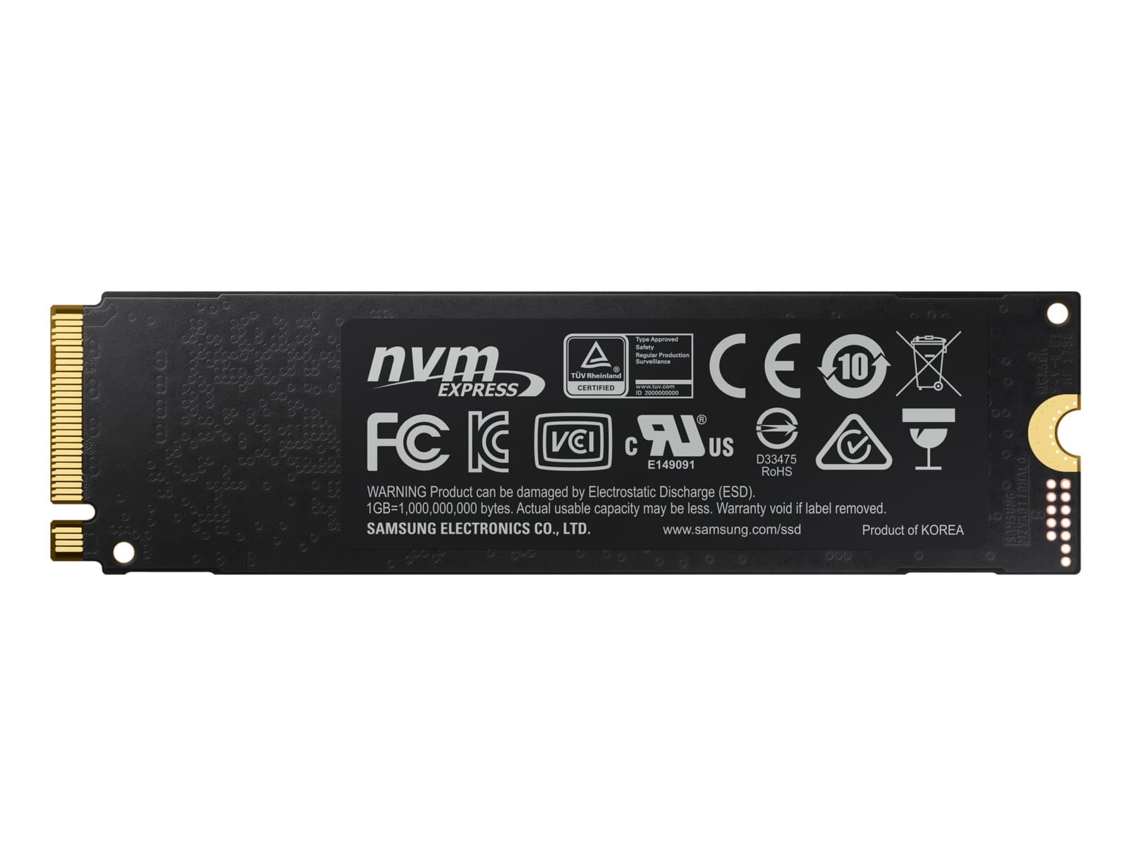 SSD SAMSUNG, 970 EVO Plus, 2 TB, M.2, PCIe Gen3.0 x4, V-Nand 3bit MLC, R/W: 3500/3300 MB/s, "MZ-V7S2T0BW" — miniatură