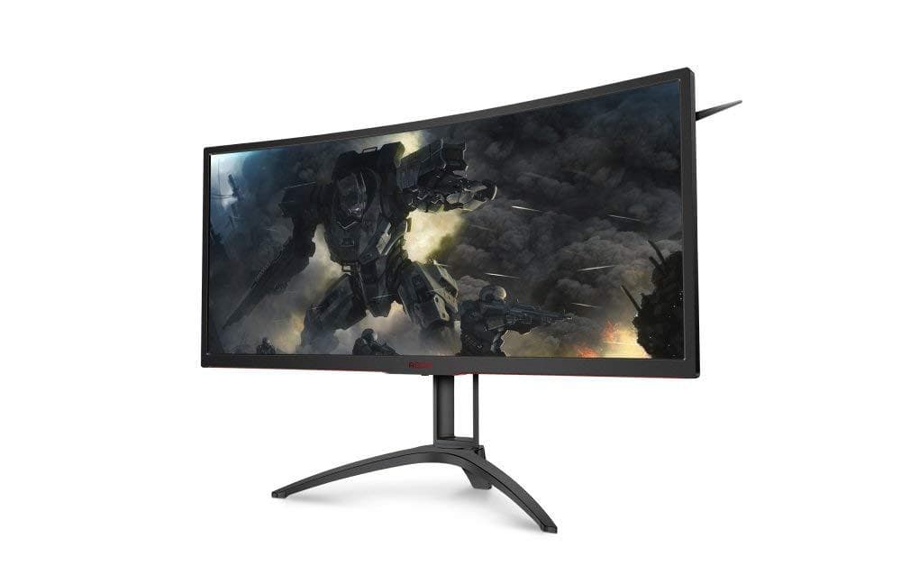 MONITOR AOC 35" gaming, MVA, UWQHD (3440 x 1440), Ultra Wide, curbat, 300 cd/mp, 4 ms, HDMI, DisplayPort, "AG352UCG6" — miniatură