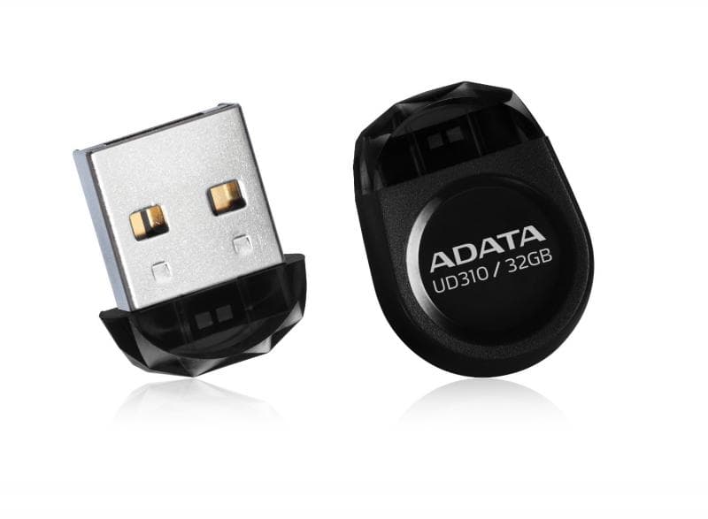 MEMORIE USB 2.0 ADATA 32 GB, cu capac | profil mic, carcasa plastic, negru, "AUD310-32G-RBK"