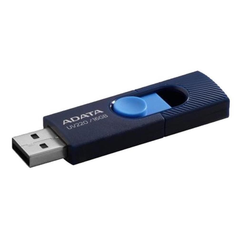 MEMORIE USB 2.0 ADATA 16 GB, retractabila, albastru, carcasa plastic "AUV220-16G-RBLNV"