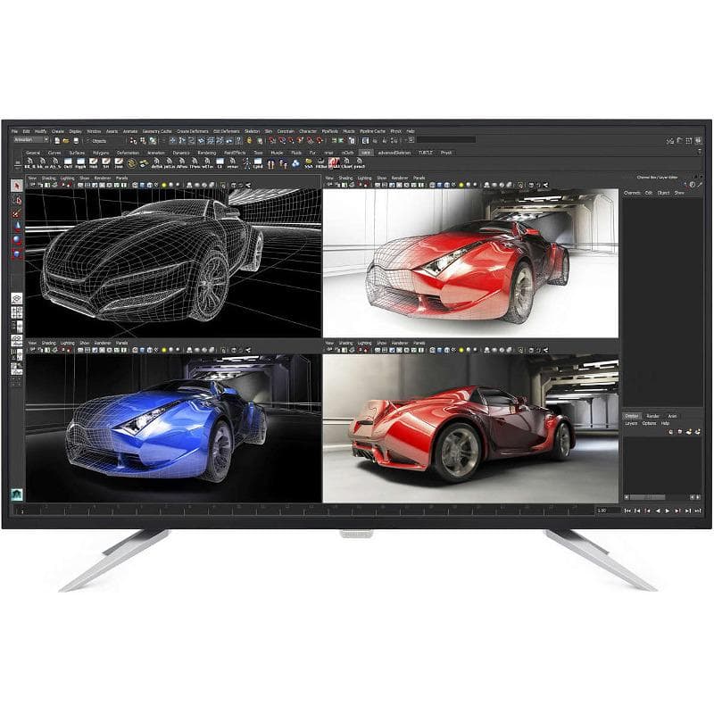 MONITOR PHILIPS 42.5", afisaj indoor, IPS, 4K UHD (3840 x 2160), Wide, 300 cd/mp, 5 ms, VGA, HDMI x 2, DisplayPort x 2, "BDM4350UC/01"