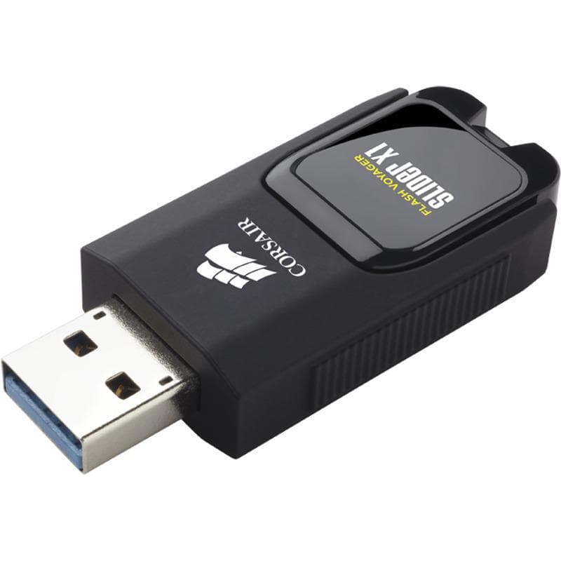 MEMORIE USB 3.0 CORSAIR 32 GB, retractabila, carcasa plastic, negru, "CMFSL3X1-32GB"