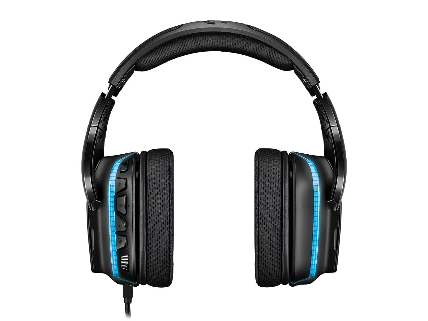 CASTI Logitech, "G635", cu fir, gaming, utilizare multimedia, microfon pe brat, conectare prin Jack 3.5 mm, USB 2.0, negru, "981-000750" — miniatură