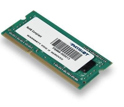 SODIMM Patriot, 4GB DDR3, 1600 MHz, "PSD34G160081S"