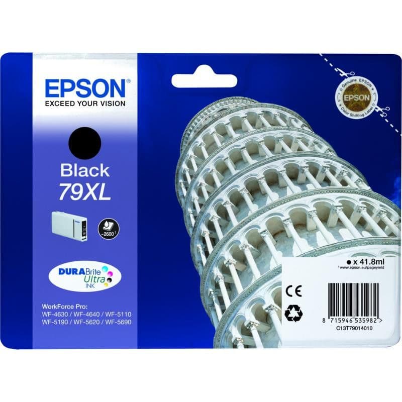 Cartus Cerneala Original Epson black, T790140, pentru Workforce Pro WP-5110|51490|5620|5690, "C13T79014010"(RAPO)