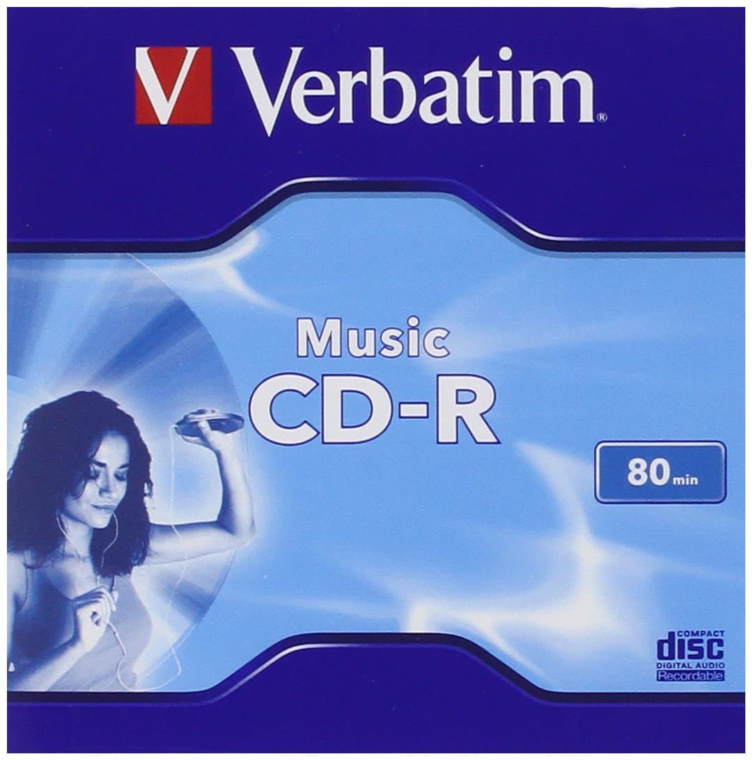 CD-R VERBATIM 700MB, 80min, viteza 16x, 1 buc, carcasa, "MUSIC" "43364"