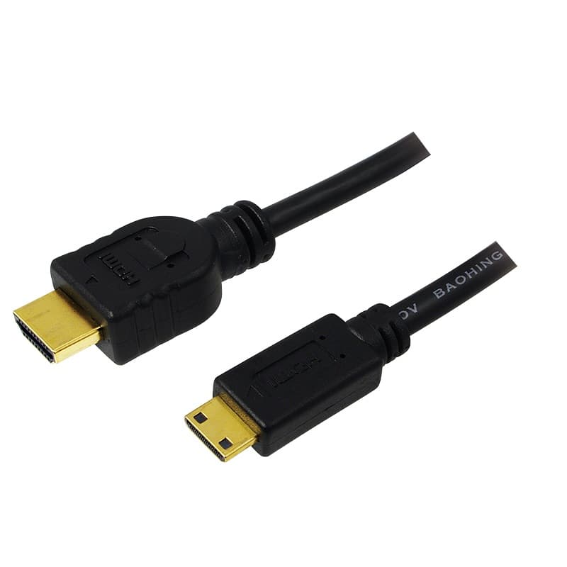 CABLU video LOGILINK, adaptor HDMI (T) la Mini-HDMI (Type C)(T), 1.5m, conectori auriti, rezolutie maxima 4K DCI (4096 x 2160) la 60 Hz, negru, "CH0022"