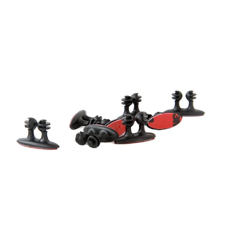 CLIPS auto-adeziv GEMBIRD, suport pt. cabluri, 8 buc., black "CM-CC-01" — miniatură