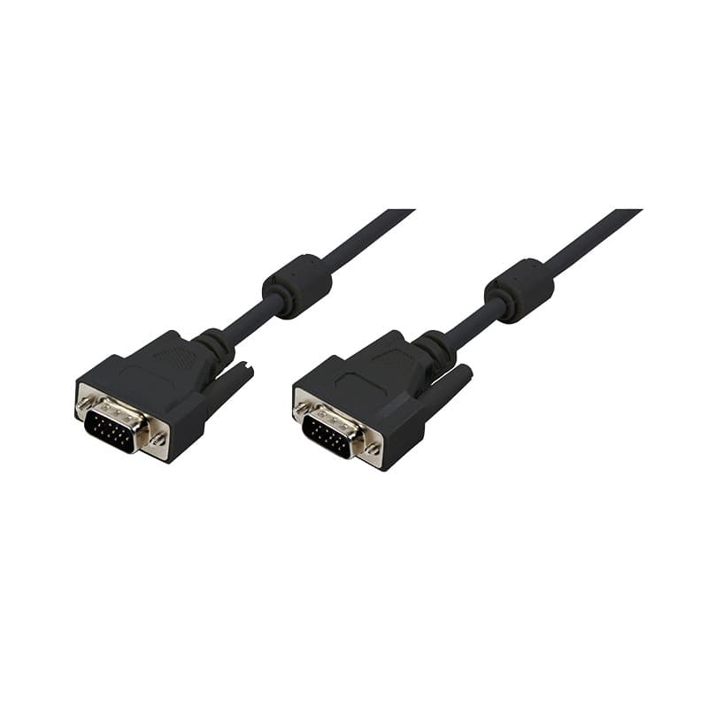 CABLU video LOGILINK, VGA (T) la VGA (T), 5m, dublu ecranat, negru, "CV0003"