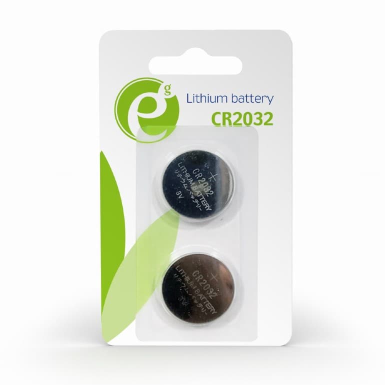 BATERIE GEMBIRD, butoni (CR2032), 3V litiu, 2 buc., "EG-BA-CR2032-01"
