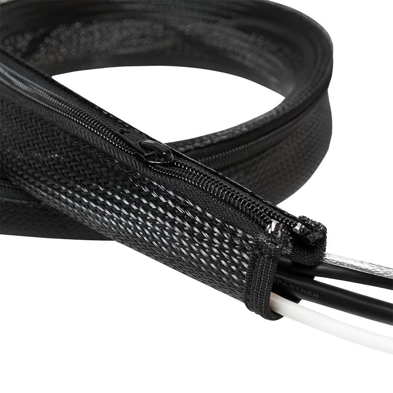 MANSON protectie cabluri LOGILINK, cu fermoar, diametru 50mm, 1m, negru, "KAB0048" — miniatură