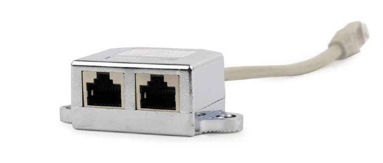SPLITTER RJ-45 GEMBIRD pt. cablu FTP, Cat5, RJ-45 (T) | RJ-45 (M) x 2, ecranat, metal, 1 buc, "NCA-SP-02"