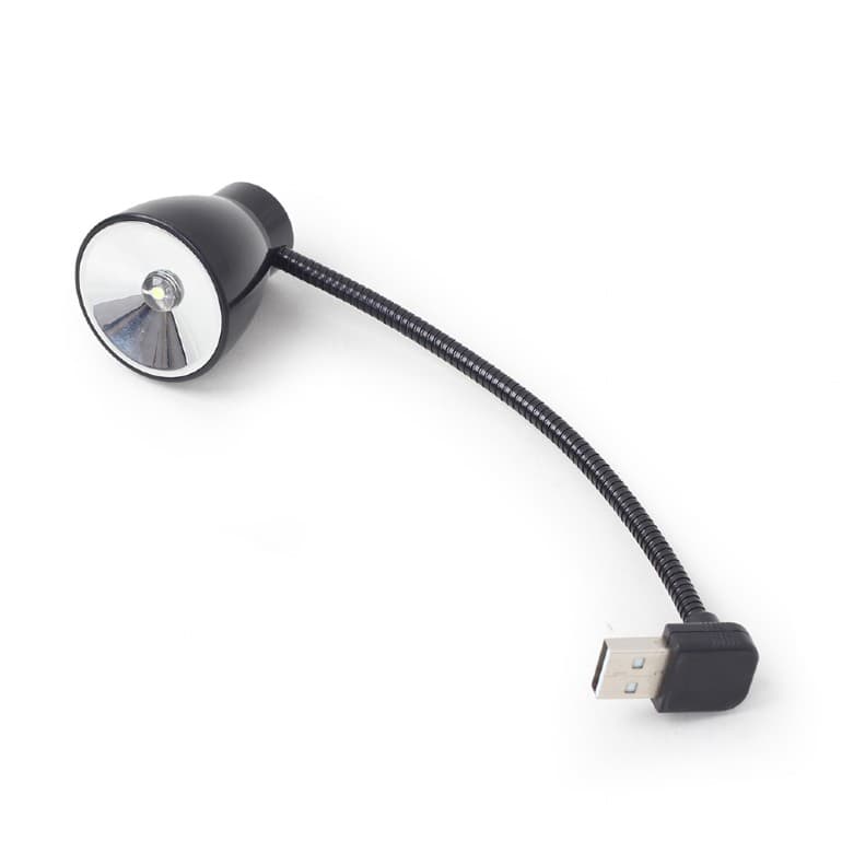 LAMPA LED USB pentru notebook, GEMBIRD, lumina alba-rece, black "NL-02"