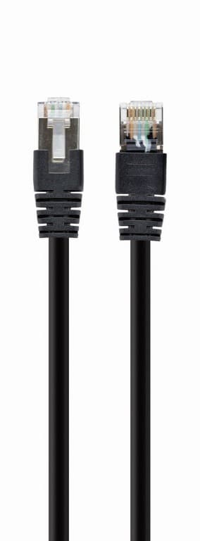 PATCH CORD S/FTP GEMBIRD Cat6a, LSZH, cupru, 1 m, negru, AWG27, dublu ecranat "PP6A-LSZHCU-BK-1M"