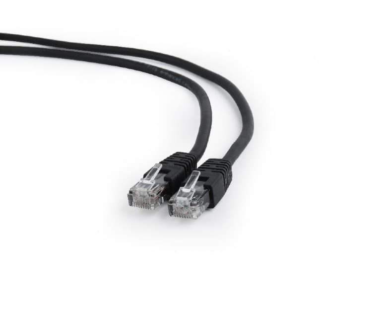 PATCH CORD UTP GEMBIRD Cat6, cupru-aluminiu, 2 m, negru, AWG26, "PP6U-2M/BK"