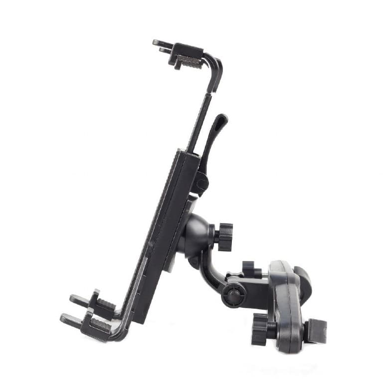 SUPORT auto GEMBIRD pt. Tableta, fixare pe tetiera, rotire 360 grade, black "TA-CHHR-02" — miniatură