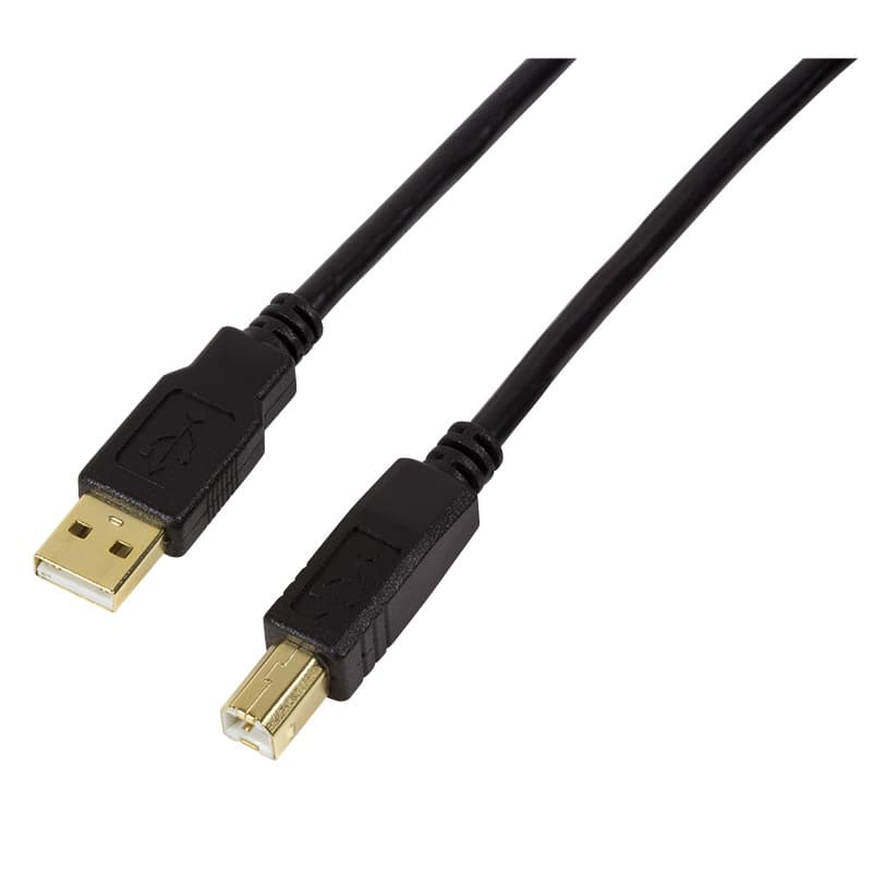 CABLU USB LOGILINK pt. imprimanta, USB 2.0 (T) la USB 2.0 Type-B (T), 10m, black, "UA0264"