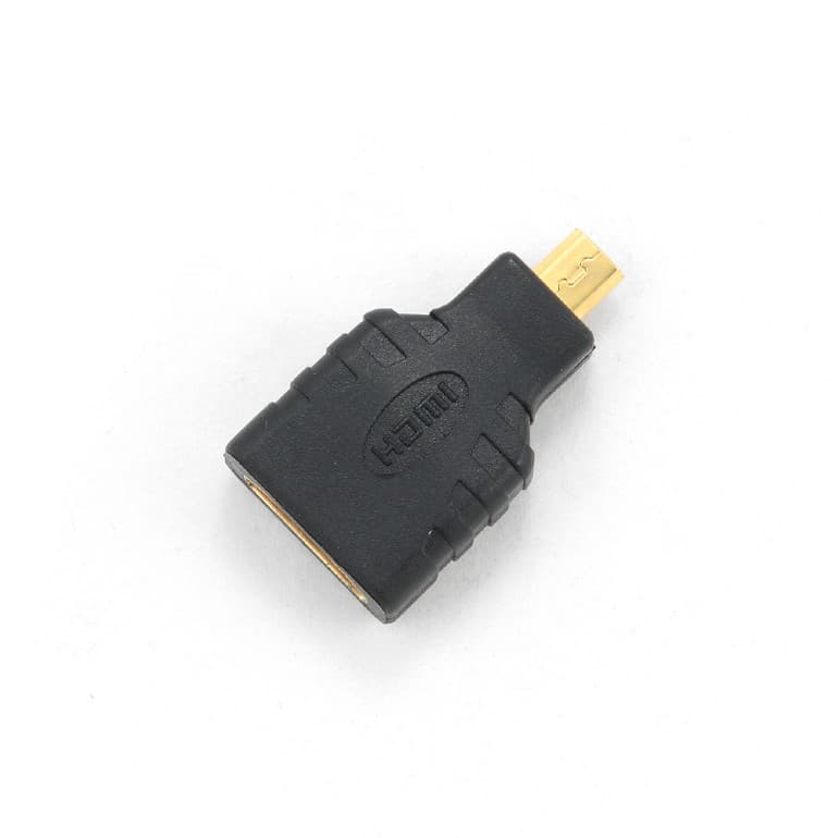ADAPTOR video GEMBIRD, HDMI (M) la Micro-HDMI (T), conectori auriti, black, "A-HDMI-FD"