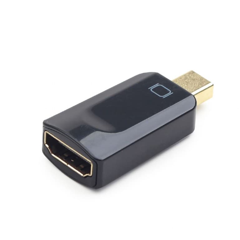 ADAPTOR video GEMBIRD, Mini-DisplayPort (T) la HDMI (M), rezolutie maxima Full HD (1920 x 1080) la 60Hz, black, "A-mDPM-HDMIF-01" — miniatură