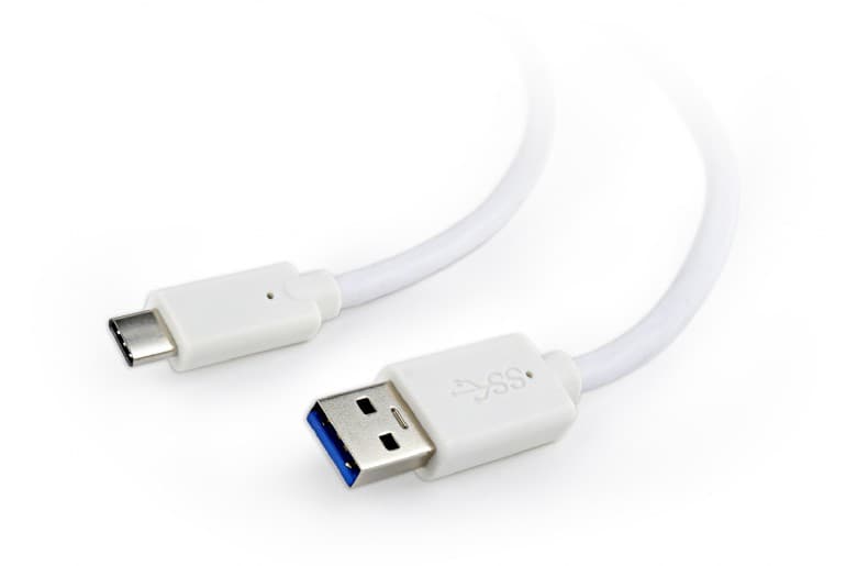 CABLU alimentare si date GEMBIRD, pt. smartphone, USB 3.0 (T) la USB 3.1 Type-C (T), 36W, 1m, alb, "CCP-USB3-AMCM-1M-W"